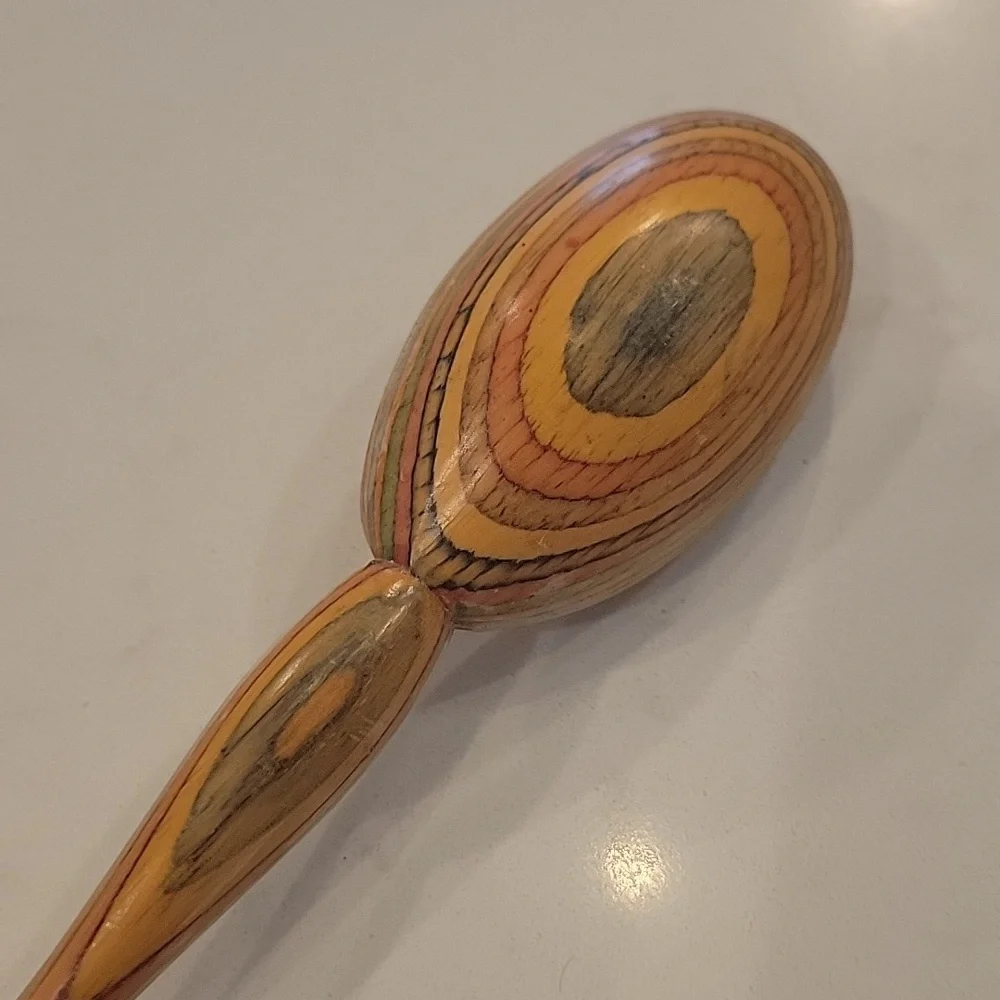 Rainbow Bamboo Pakawood Spoon
